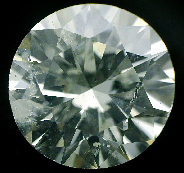 A good diamond education is critical to learning about what is a great diamond and what should be avoided. This diamond is definitely one that should be avoided. It displays too many inclusions that will have a negativevisual impact on the diamond. 