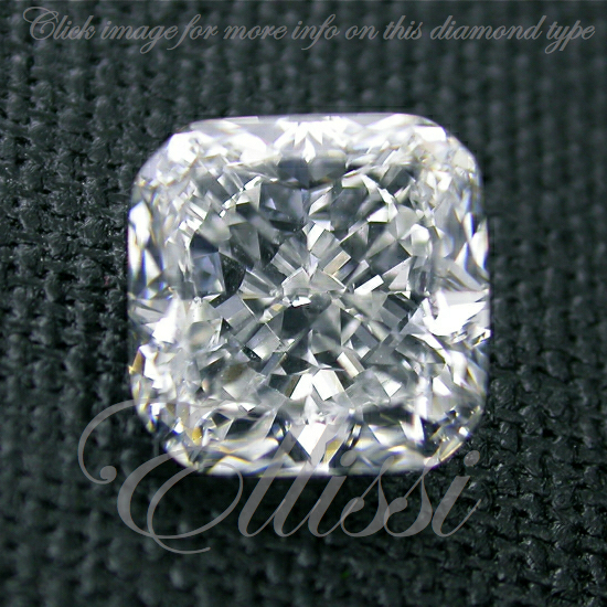 Hybrid cushion outlet cut diamond