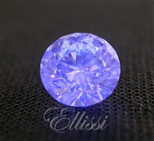 Fluorescent Diamond reacting under ultra violet light, actually fluorescing