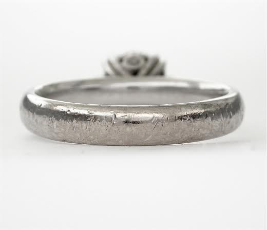 Looking after Your Engagement Ring takes a little effort, but it is worth it. This platinum ring has deep dents and scratches that must be polished out