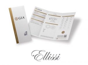 Diamond certification provided by GIA supplied by Ellissi diamonds