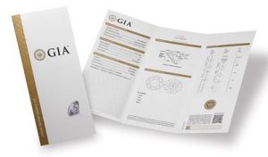 GIA diamond grading report