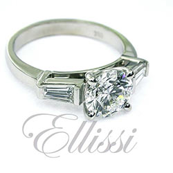 "Cristina" Three stone diamond ring.