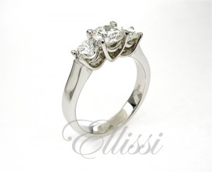 "America" Three stone diamond ring