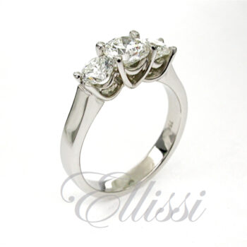 "America" Three stone diamond ring