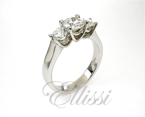 “America” Three stone diamond ring