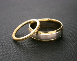 "Duo" wedding bands