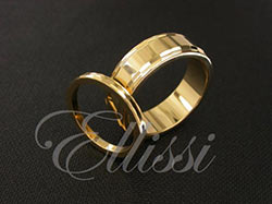 "Mellow yellow" matching wedding rings