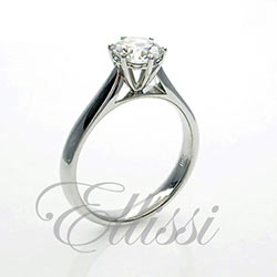 "Aleta" 6 Claw Solitaire Diamond Ring 1.01 ct