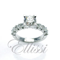 “Estella” Stunning four claw solitaire ring.