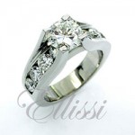 "Rosie" bold contemporary design diamond ring.