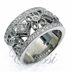 "Cara" Multi stone antique style dress ring.