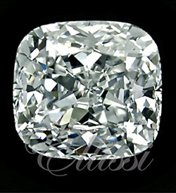 Cushion Diamonds vary greatly in cut. This is a cushion modified brilliant cut