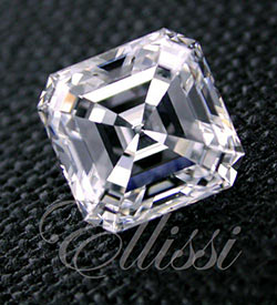 Asscher Cut diamonds, 1.05 ct E/VS2 GIA certified Asscher Cut Diamonds