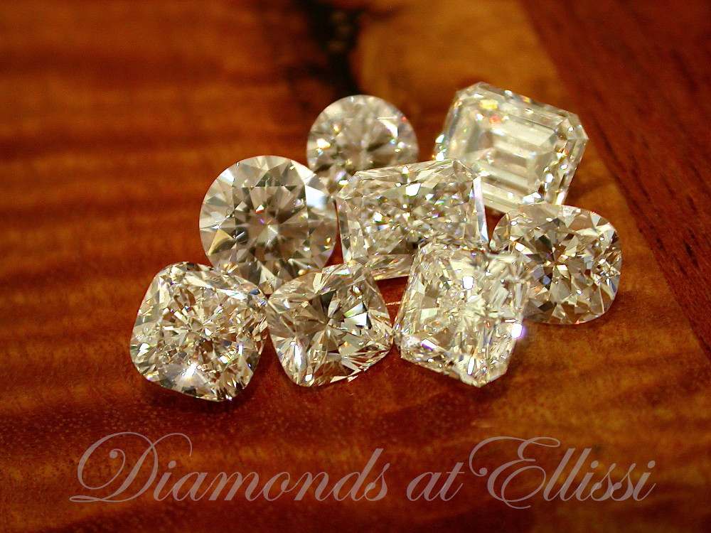Perfect Loose Diamonds from Ellissi Loose Diamonds, round brilliant , emerald cut, cushion cut and Radiant cut