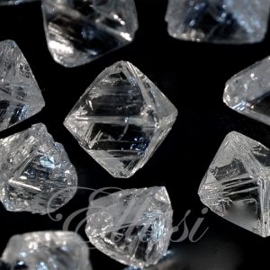 Un-cut diamonds