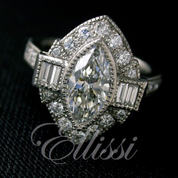 “Georgie” Marquise Diamond Ring
