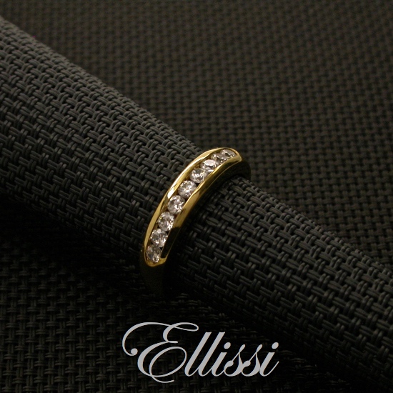 Set With 9 x 0.05ct. Round Brilliant Cut Diamonds